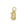 hanger zirkonia halo 14K geelgoud - Afbeelding 3