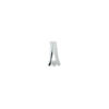 hanger zirkonia poli/mat zilver gerhodineerd