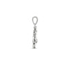 hanger zirkonia zilver gerhodineerd - Afbeelding 3