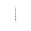 hanger zirkonia zilver gerhodineerd - Afbeelding 3
