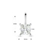 hanger zirkonia zilver gerhodineerd - Afbeelding 4