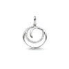 hanger zirkonia zilver gerhodineerd