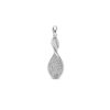 hanger zirkonia zilver gerhodineerd
