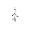 hanger zirkonia zilver gerhodineerd