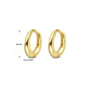 klapoorringen 10 mm 14K geelgoud - Afbeelding 4