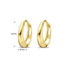 klapoorringen 12,5 mm 14K geelgoud - Afbeelding 4