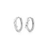 klapoorringen 12,5 mm zilver gerhodineerd