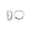 klapoorringen 13 mm zilver gerhodineerd - Afbeelding 3