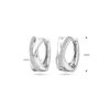 klapoorringen 13 mm zilver gerhodineerd - Afbeelding 4