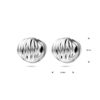klapoorringen 14 mm zilver gerhodineerd - Afbeelding 4