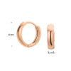 klapoorringen 14K roségoud - Afbeelding 3
