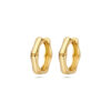 klapoorringen 16 mm 14K geelgoud