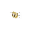 klapoorringen bolle buis 3,0 mm 14K geelgoud - Afbeelding 2