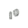 klapoorringen gourmet 16,5 x 6,5 mm zilver gerhodineerd