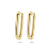 klapoorringen paperclip 14K geelgoud