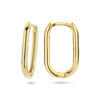 klapoorringen paperclip 14K geelgoud - Afbeelding 3