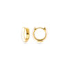 klapoorringen wit emaille 10,5 mm 1 micron zilver verguld (geel) - Afbeelding 3
