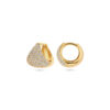 klapoorringen zirkonia 11 mm 1 micron zilver verguld (geel) - Afbeelding 3