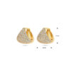klapoorringen zirkonia 11 mm 1 micron zilver verguld (geel) - Afbeelding 4