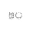 klapoorringen zirkonia 11 mm zilver gerhodineerd - Afbeelding 3