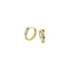 klapoorringen zirkonia 2,5 x 12 mm 14K geel