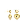 oorhangers hartje 32 mm 1 micron zilver verguld (geel) - Afbeelding 3
