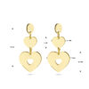 oorhangers hartjes 14K geelgoud - Afbeelding 4