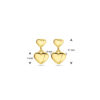 oorhangers hartjes 14K geelgoud - Afbeelding 4