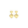 oorhangers hartjes 14K geelgoud