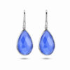 oorhangers lapis franse haak zilver gerhodineerd