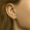 oorhangers onyx 14K geelgoud - Afbeelding 2