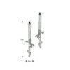 oorhangers paard zilver wit - Afbeelding 3