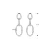 oorhangers paperclip ronde buis zilver gerhodineerd - Afbeelding 4