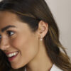 oorhangers parel en zirkonia zilver gerhodineerd - Afbeelding 2