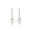 oorhangers parel zilver gerhodineerd