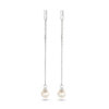oorhangers parel zilver gerhodineerd