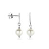 oorhangers parel zilver gerhodineerd - Afbeelding 3