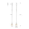 oorhangers parel zilver gerhodineerd - Afbeelding 4