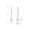 oorhangers parel zilver gerhodineerd - Afbeelding 4