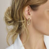 oorhangers schakel 1 micron zilver verguld (geel) - Afbeelding 2