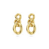 oorhangers schakel 1 micron zilver verguld (geel)