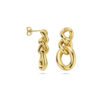 oorhangers schakel 1 micron zilver verguld (geel) - Afbeelding 3