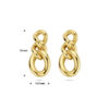oorhangers schakel 1 micron zilver verguld (geel) - Afbeelding 4