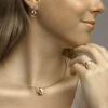 oorhangers schakel 14K geelgoud - Afbeelding 3