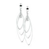 oorhangers zilver wit