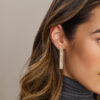 oorhangers zirkonia 1 micron zilver verguld (geel) - Afbeelding 2