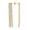 oorhangers zirkonia 1 micron zilver verguld (geel) - Afbeelding 3