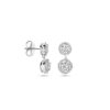oorhangers zirkonia 20 mm zilver gerhodineerd - Afbeelding 3