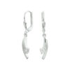 oorhangers zirkonia brisur haak zilver wit