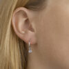 oorhangers zirkonia zilver gerhodineerd - Afbeelding 2